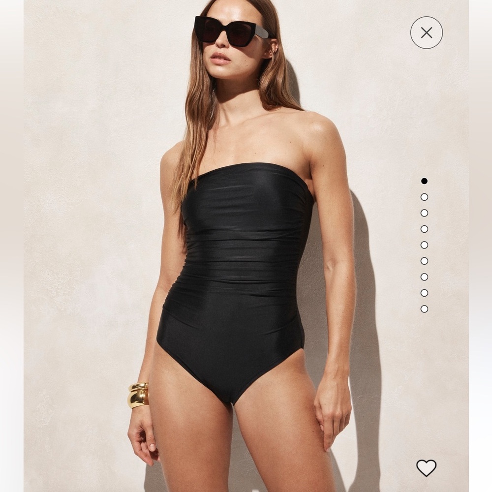 Black j crew one piece swimsuit